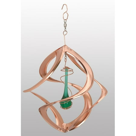 Copper Garden Sculpture - Copper Teardrop Wind Sculpture