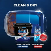 Finish Quantum Dishwasher Detergent Pods, Advanced Clean, 37 Count