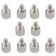 thumbnail image 1 of 10Pcs Tipo N Enchufe Macho A F Conector Hembra RF Adaptador Coaxial para Antena InalÁMbrica, Plata, 1 of 5