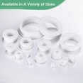 thumbnail image 2 of Uxcell 5-Pack 0.94 Inch Drill Hole, 1/2 Inch ID Silicone Rubber Grommets for Wiring, Wire Cable, Hole Plugs, Desk, Water Pipe, Hydroponic, Irrigation [White], 2 of 6