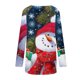 thumbnail image 5 of Puntoco Mujer Moda Suelta Manga Larga Cuello Redondo Blusa Navidad Impresión Camiseta tops Puntoco Puntoco-3258, 5 of 5