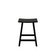 thumbnail image 4 of GARDEN 24" Inches Adirondack Plastic Outdoor Bar Stools (Set of 2), Black, 4 of 7