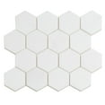 thumbnail image 3 of Nubes 10 x 12 in. Polished Snow White Marble Mosaic Hexagon Wall and Floor Tile (4.46 sq ft/case) - 5 Pack, 3 of 3