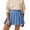 Sky Blue, variant on HXWCHs High Waist Pleated Flared Skirt Women Casual A Line Mini Summer Fall Fashion Outfit Blue M