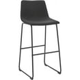 thumbnail image 4 of Barton Bar Height Bar Stools Set of 2, 30" Barstools With Backs For Kitchen Island Counter, Modern Bar Stools For Kitchen Island, Easy Assembly, Black, 4 of 6