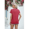thumbnail image 5 of Dandelion Print Women's T Shirts Cute Graphic Tees Short Sleeve Summer Cotton Tops, 5 of 6