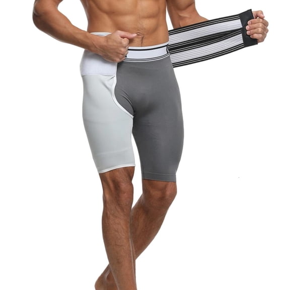 YIGSECU Adjustable Compression Thigh Sleeve with Waist Belt Hip Thigh Support Brace Men Women Orthopedic Lumbar Support Bandage