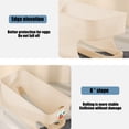 thumbnail image 4 of Fiudx Organizador de Doble Capa para Refrigerador, con Deslizamiento Automático, Gestión de Alimentos Frescos, Borde Seguro, Práctico para La Cocina Del Hogar, Plástico, Blanco, Rosa, Gris y Amarillo, 4 of 6