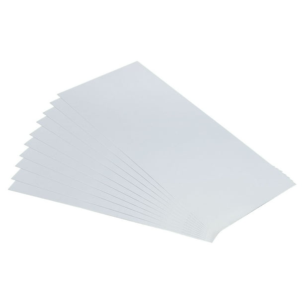 10 piezas de chapa de acero galvanizado, chapa de metal de 18x8cm, paneles de chapa de acero galvanizado de 0.5mm de grosor para tapajuntas