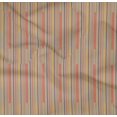 thumbnail image 5 of oneOone Cotton Poplin Twill Pale Orange Fabric Stripes Sewing Craft Projects Fabric Prints By Yard 56 Inch Wide-7F, 5 of 6