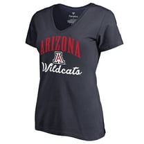 Women's Navy Arizona Wildcats Victory Script V-Neck T-Shirt