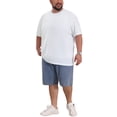 thumbnail image 2 of INSPIRE CHIC Men's Big & Tall Mesh Breathable Crew Neck Short Sleeve Solid Textured T-Shirts XL White, 2 of 4