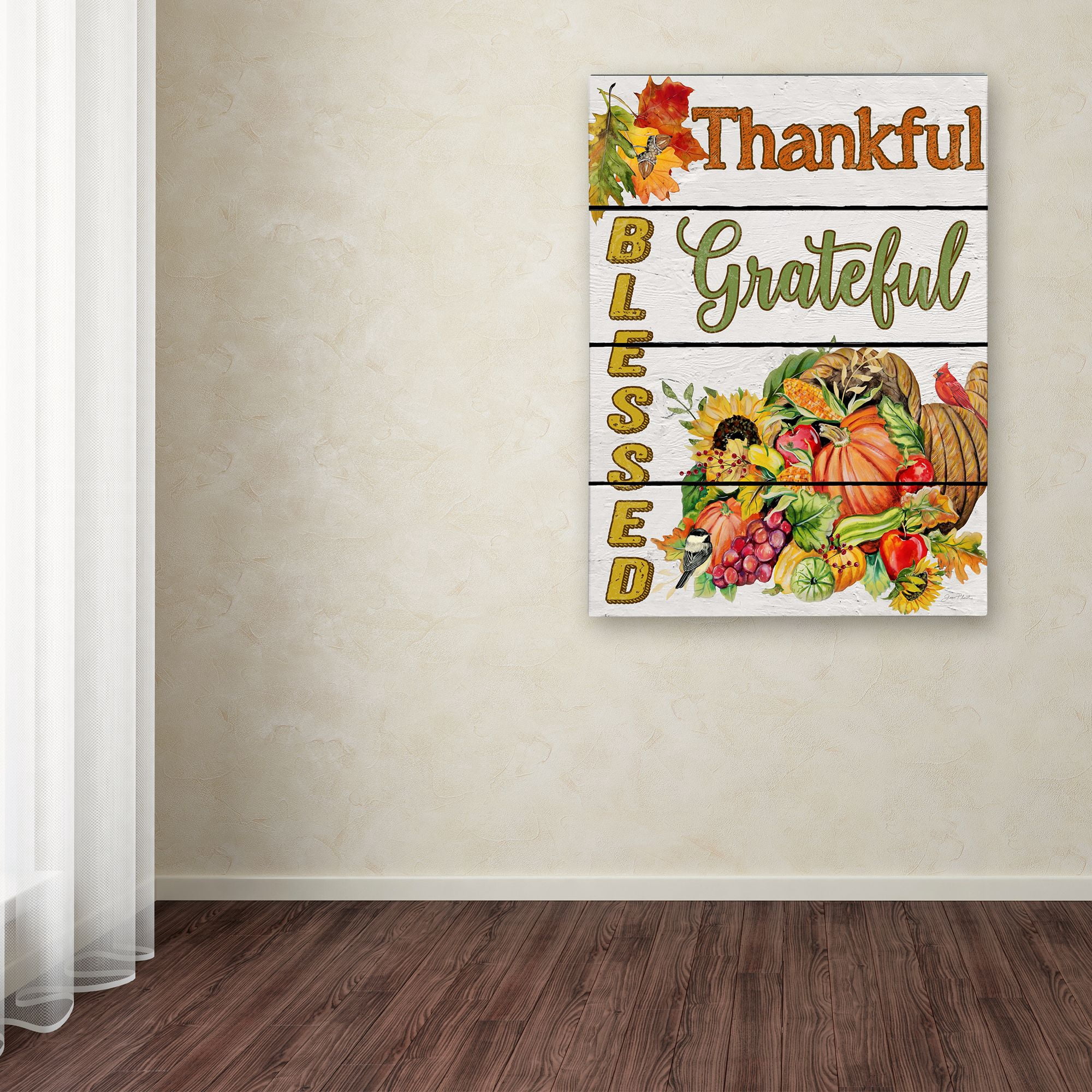 Trademark Fine Art 'Thanksgiving 11' Canvas Art by Jean Plout