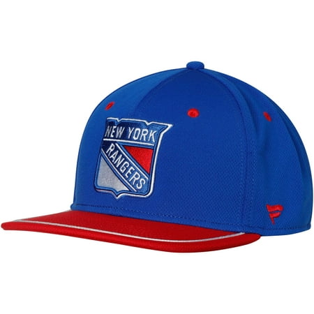 New York Rangers Fanatics Branded Iconic Emblem II Adjustable Snapback Hat - Blue -