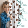 thumbnail image 3 of Kid Curtains,Football Icon White Pattern Kid Insulated Curtains Set Of 2,Bedroom Essentials,Toddler Room Decor 42"x54", 3 of 5