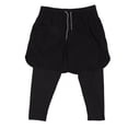 thumbnail image 1 of Pantalones cortos para hombre, cómodos, transpirables, informales, elegantes, deportivos, para entrenamiento, color negro, talla M, 1 of 15