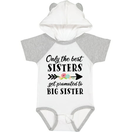 

Inktastic Only the Best Sisters Get Promoted to Big Sister Gift Baby Boy or Baby Girl Bodysuit