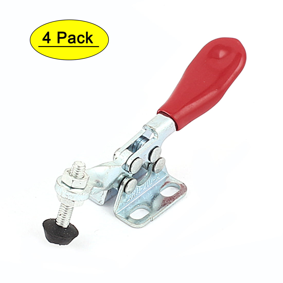 6Pcs GH-201 Quick Holding Red Horizontal Handle Toggle Clamp 27Kg 60 Lbs 