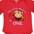 thumbnail image 4 of Inktastic Little Monkey Girl 1st Birthday Girls Long Sleeve Baby Bodysuit, 4 of 5