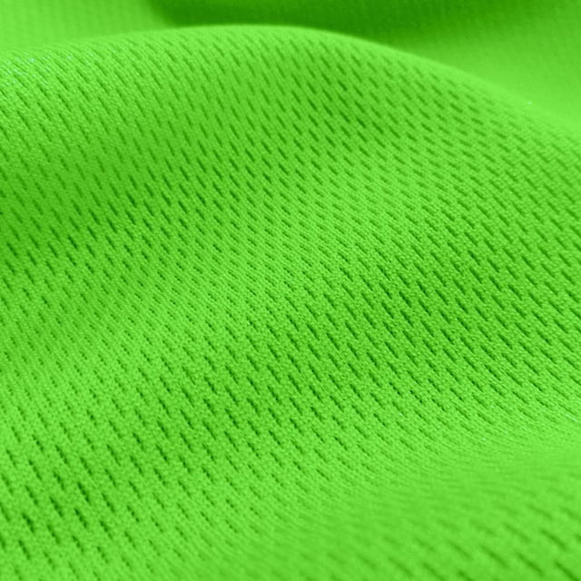 Tela de malla dimple de poliéster verde lima de 60" de ancho