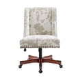thumbnail image 3 of Linon Draper Wood Upholstered Office Chair in Beige Cow Print, 3 of 10