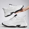 thumbnail image 4 of Mens Fashion Sneakers Breathable Mesh Slip on Running Shoes Non Slip Comfortable Lightweight Walking Footwear, 4 of 8