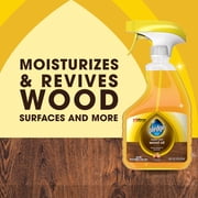 Pledge Wood Oil, Expert Care, Trigger Spray – Moisturizes & Revives with Orange Scent, 16 oz