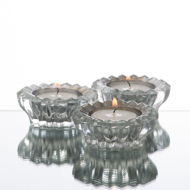 Richland Tealight Candle Holder Dainty Mirrored Set of 12