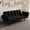 Black, variant on Beige velvet 57-inch two-seater | Turns to bed, fits well in apartments