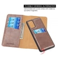 thumbnail image 3 of GSA Gentleman Folio Wallet Case for Samsung S20 Plus - Brown, 3 of 8