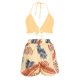 thumbnail image 5 of Traje de cintura de cintura deportiva con estampado floral de verano para mujer Traje de tres piezas informal de moda Wmkox8yi  bvn2826, 5 of 7