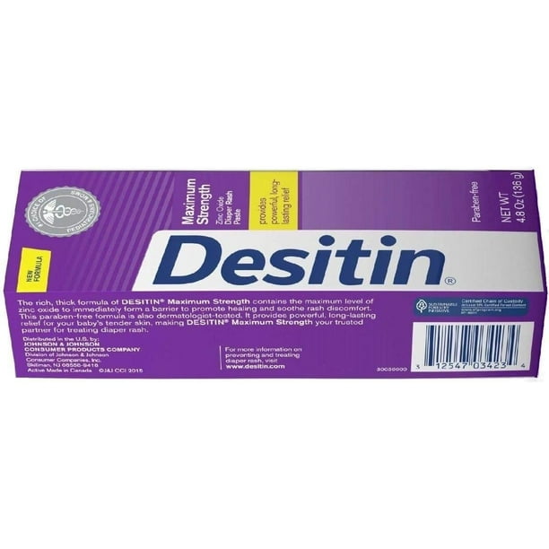 Desitin - Fuerza máxima de 136 g