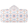 thumbnail image 5 of Yayeee Kids Hooded Towel with Hand Pockets Beach Soft Absorbent Bath Wrap 50 x 23.5 inch, Pink Mosaic Pattern, 5 of 5