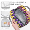 thumbnail image 3 of Disketp Mardi Gras4 Bolsa Térmica para Almuerzo, Lonchera con Abertura Amplia y Gran Capacidad, Organizador Reutilizable para Mujeres, Hombres y Adultos, 3 of 6