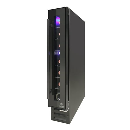 Vinotemp - 7-Bottle Built-In Wine Cooler - Black