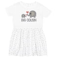 thumbnail image 3 of Inktastic Big Cousin Announcement Girls Toddler Dress, 3 of 5