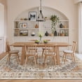 thumbnail image 4 of Roxstand 8x10 Area Rugs for Living Room, Vintage Medallion Washable Rug, Stain Resistant Non Slip Carpet for Bedroom Dining Room Office, Turmeric, 4 of 11