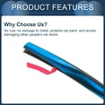 thumbnail image 7 of Unique Bargains Universal Car Door Edge Guards 49.21ft U-Shaped Door Scratch Protection Guard Chrome Blue 1 Pc, 7 of 7