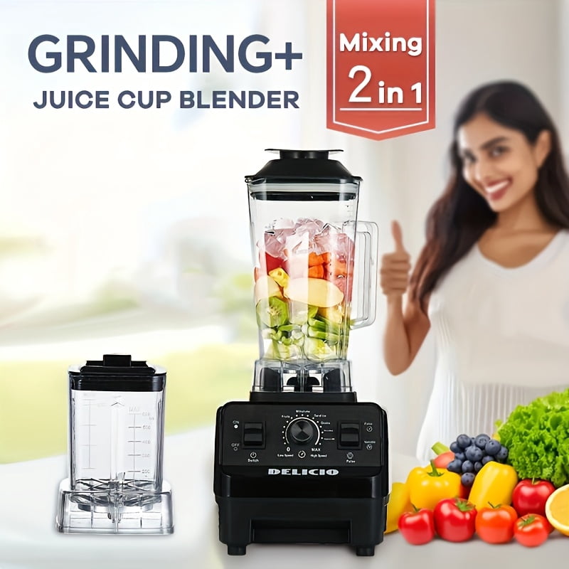 330W Powerful Blender, Electric Countertop Blender for Smoothies Milkshakes and Juices, Easy to Clean Multi-Function Mixer, Home Kitchen Essential for Family Daily Use