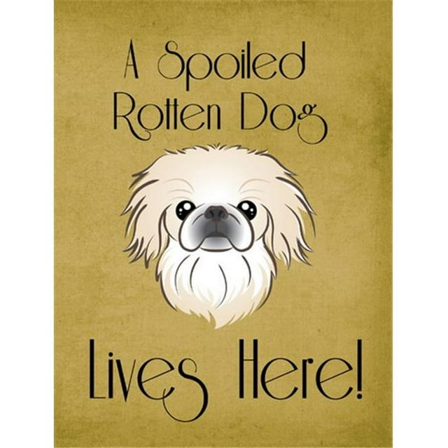 Pekingese Chien Gâté Drapeau de Jardin Taille