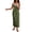 Army Green, variant on TOUMENY Women Casual Sleeveless Romper Spaghetti Strap High Waist Wide Leg Jumpsuit Solid Loose Spring Fall Travel Vacation Jumpsuits Army Green L