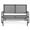 Gray, variant on Giantex Powder Coated Steel Outdoor Glider Bench - Brown