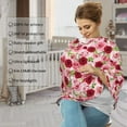 thumbnail image 4 of Haiem Rose Flowers Baby Nursing Cover & Nursing Poncho - Multi Use Cover for Baby Car Seat Canopy, Stroller Cover, 360°Full Privacy Breastfeeding Coverage, 4 of 9