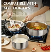 Koch Systeme CS 11 Piece Stainless Steel Cookware Set with Removable Handle