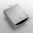 thumbnail image 3 of Paper Towel Dispenser Wall Mount - Multifold Trifold Paper Towel Dispensers, Large Capacity Stainless Steel Tissue Holder, Suitable for Bathrooms and Public Places, 3 of 3