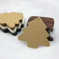 thumbnail image 2 of WHAMVOX  50 Pcs Christmas Tags White Blank Labels Tree Decoration Brown, 2 of 8