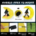thumbnail image 6 of Costway 4.3 x 5.1 ft Inflatable Owl on Moon LED Lighted Halloween Decoration w/ Large Moon & Wizard Owl  w/ Stakes & Sandbags, 6 of 8