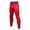 Red, variant on Men's Compression Pants 4-Way Stretch Quick Dry Moisture Wicking Breathable Gym Workout Tights White
