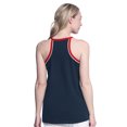 thumbnail image 2 of Women's G-III 4Her by Carl Banks Red Boston Red Sox Curveball Racerback Tank Top, 2 of 2