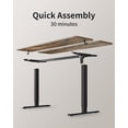 thumbnail image 4 of DESINO 40x24 inch Electric Standing Desk, Height Adjustable Sit Stand Desk with Memory Presets, Ergonomic Home Office Computer Desk with Anti-Collision, Rustic Brown, 4 of 11
